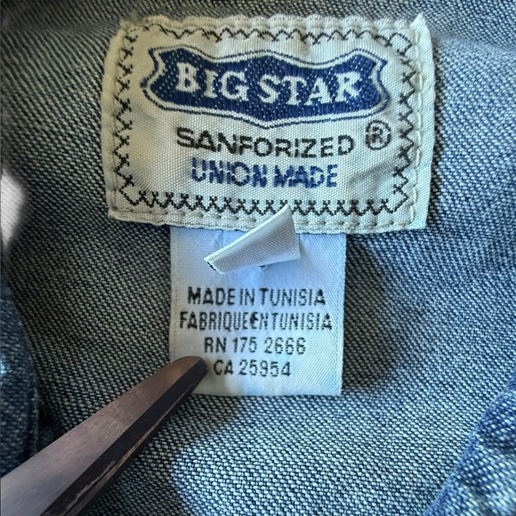 Embellished Western Denim Snap Front Shirt, Women’s Medium - Picture 10 of 10